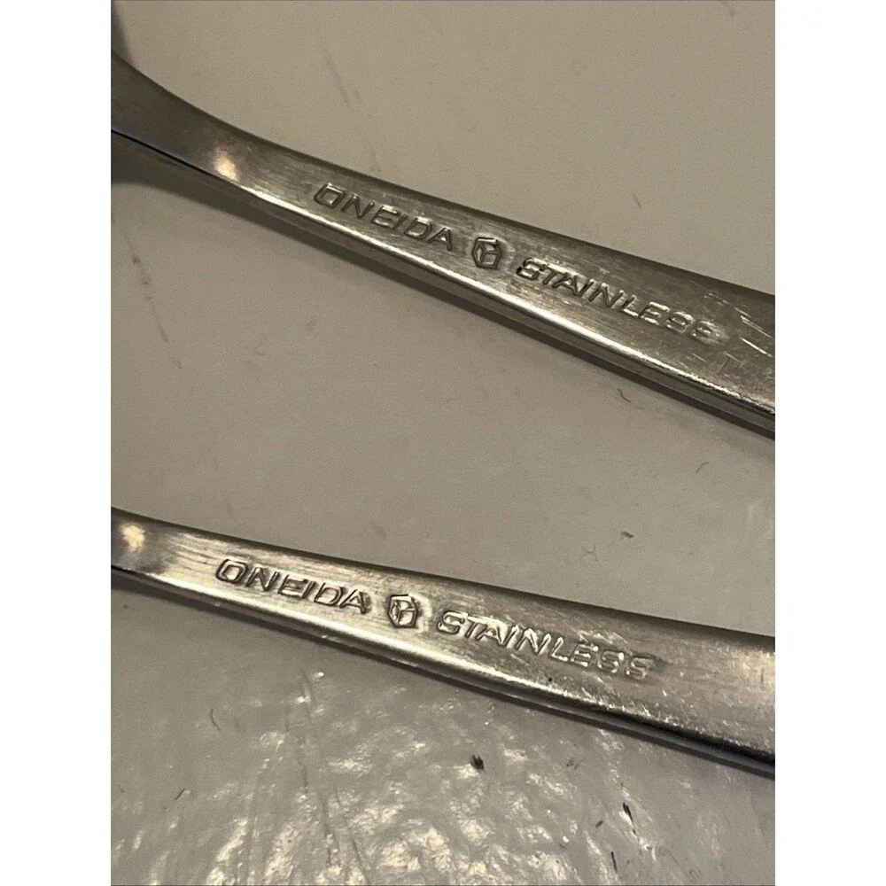 Oneida Will-O-Wisp Vintage Citrus Grapefruit Spoon Stainless Steel Set Of 4